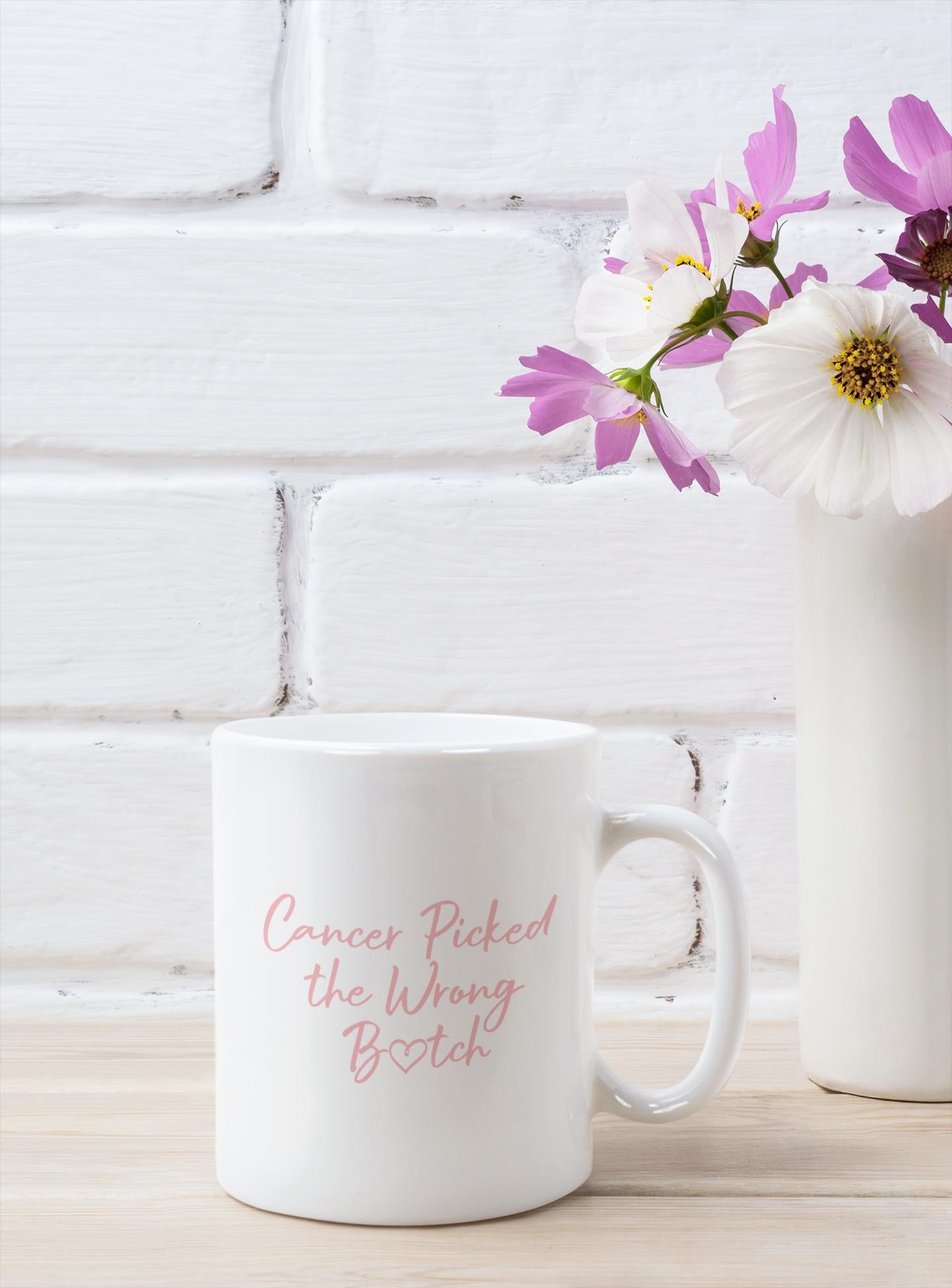 Inspirational Breast Cancer Survivor Mug: Strong Woman Gift, 11 oz