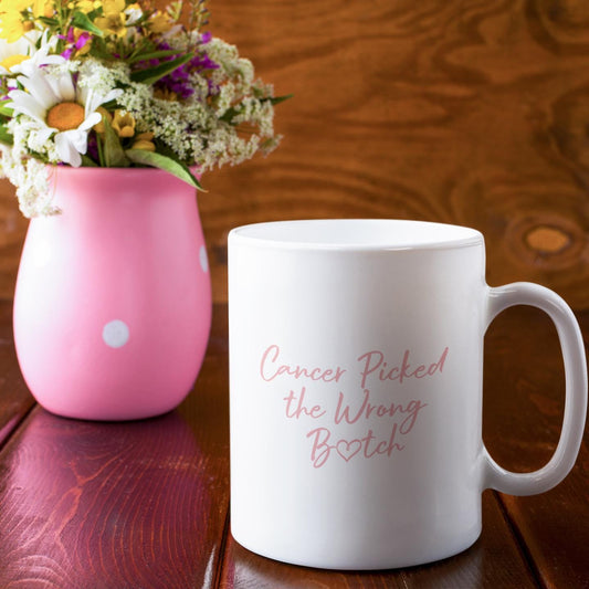 Inspirational Breast Cancer Survivor Mug: Strong Woman Gift, 11 oz