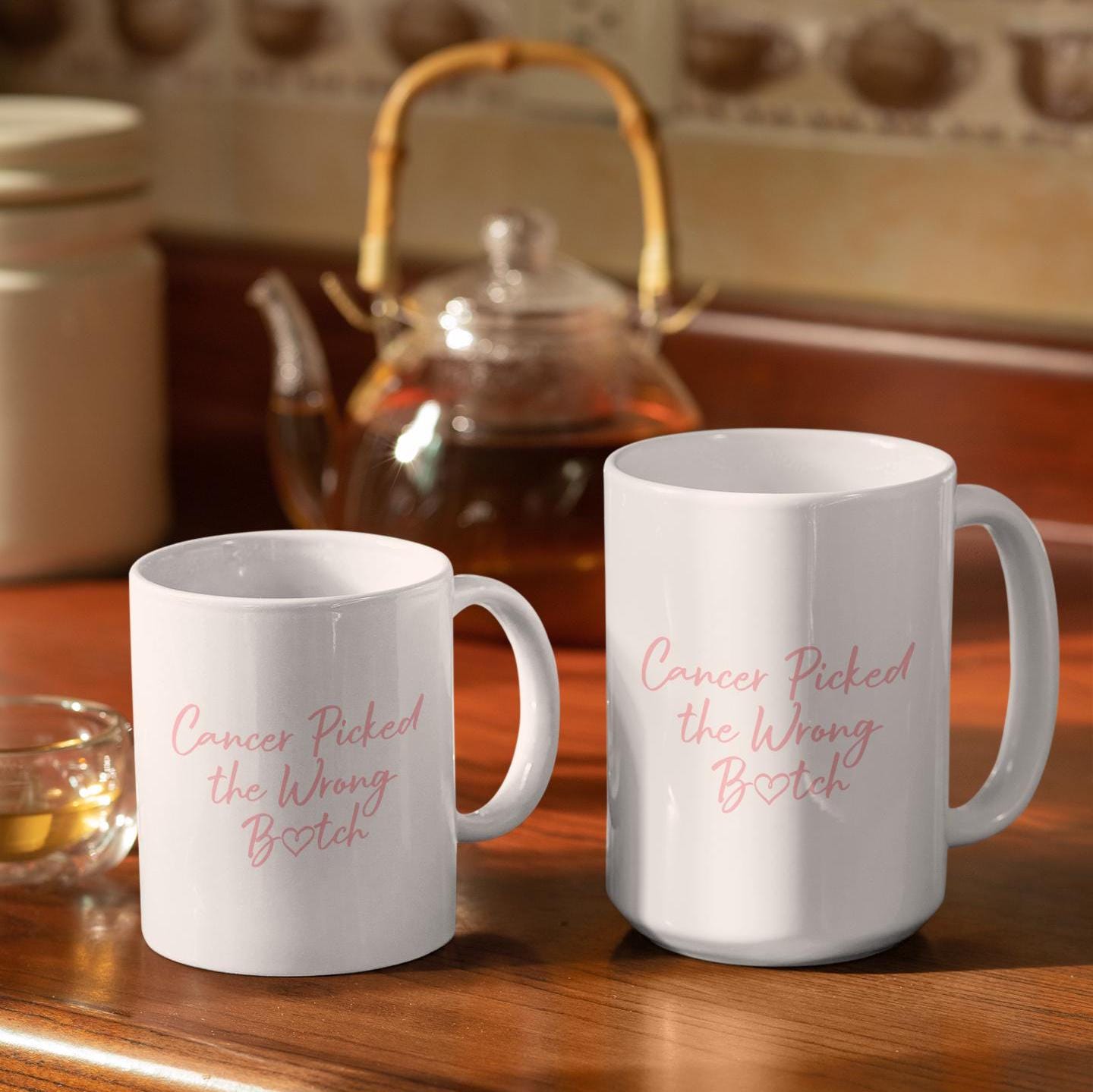 Inspirational Breast Cancer Survivor Mug: Strong Woman Gift, 11 oz