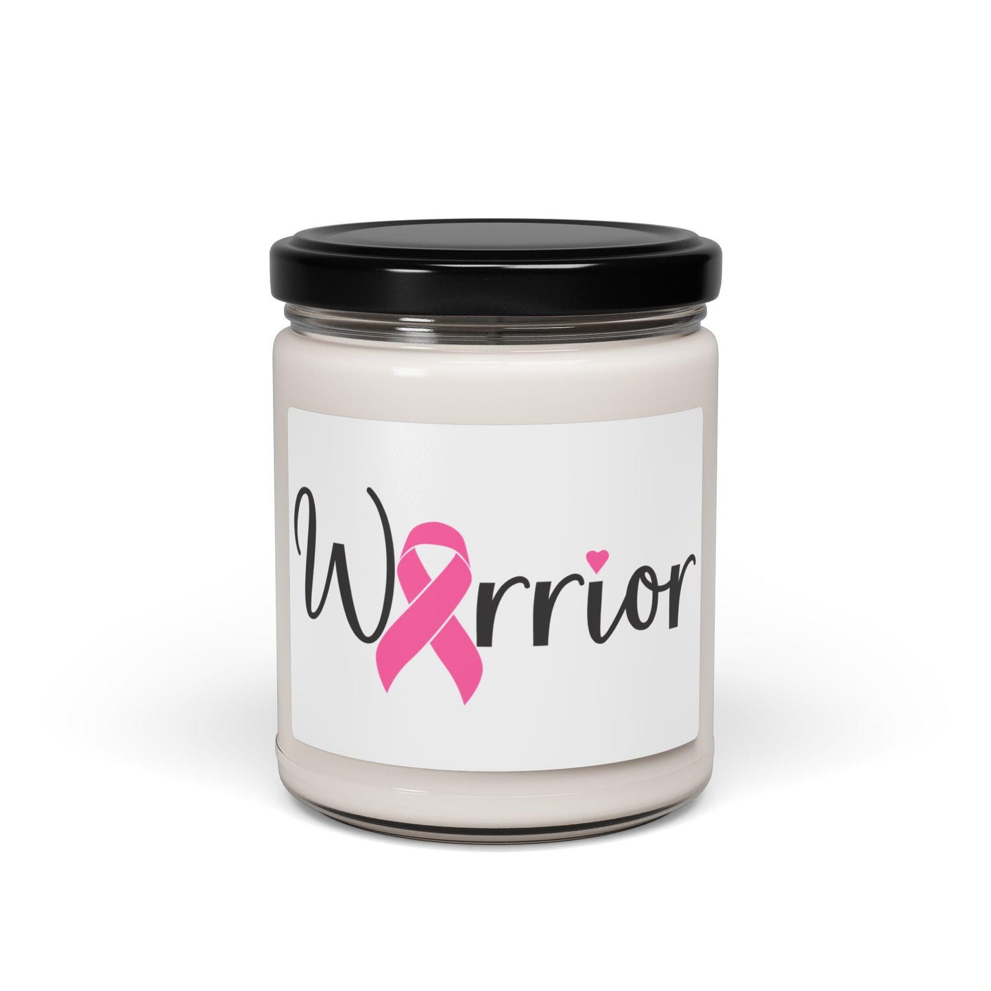 Warrior Scented Soy Candle: Breast Cancer Awareness Gift